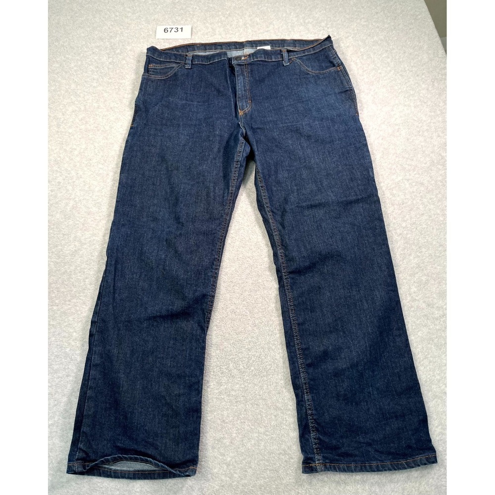 Crude Jeans Mens 44x32 Blue Denim Cotton Stretch Flame Resistant Workwear